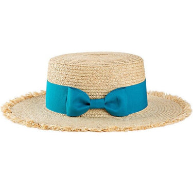 Chapeau Femme Paille Avec Noeud Papillon